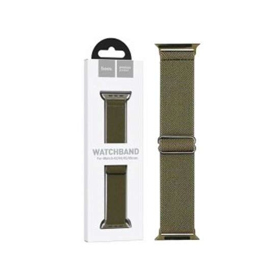 Hoco Elastic Strap for iWatch WA04 42/44/45/49mm Dark Olive Green Hoco Elastic Strap for iWatch WA04 42/44/45/49mm Dark Olive Green